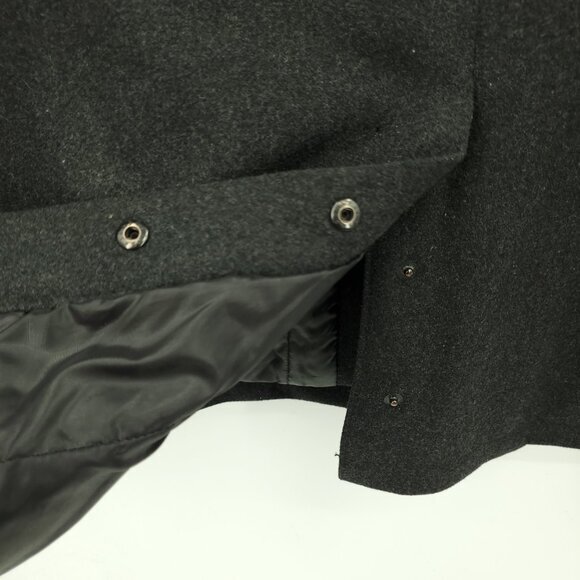 TUMI Tech Grey Wool Insulated Quilt Lined Zip-Up Jacket/Pea Coat XXL - Picture 12 of 16